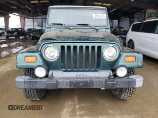 1999 Jeep Wrangler Sahara with VIN 1J4FY49S0XP435949, listed as a Copart auction lot 44937625 with 104,378 mi miles and Salvage Title. Bid and sale history available at carsss.com. Image 5.