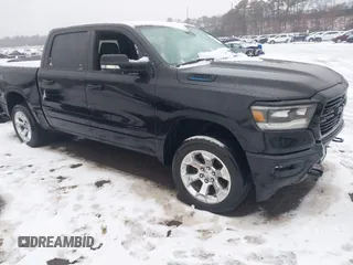 2021 Ram 1500 Big Horn with VIN 1C6RRFFG7MN763945, listed as a IAAI auction lot 41485077 with 77,805 mi miles and . Bid and sale history available at DreamBid. Image 1.