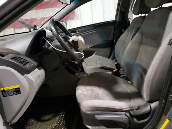 2015 Hyundai Accent GLS with VIN KMHCT4AE7FU825164, listed as a Copart auction lot 49638325 with 153,028 mi miles and Salvage Title. Bid and sale history available at carsss.com. Image 7.