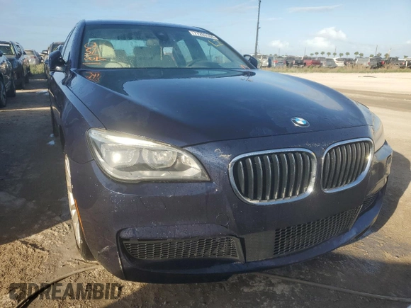 2015 BMW 7 Series 750Li xDrive with VIN WBAYF8C58FD654184, listed as a Copart auction lot 77203184 with 122,955 mi miles and Non Repairable. Bid and sale history available at DreamBid. Image 5.