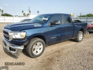 2022 Ram 1500 Big Horn z VIN 1C6RREBTXNN113702, wystawiony jako Copart lot #54370215 z przebiegiem 71 163 mil mil oraz Szkoda całkowita • Salvage title. Historia ofert i sprzedaży dostępna na DreamBid. Obrazek 1.