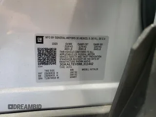 2021 GMC Terrain SLE with VIN 3GKALTEV9ML311442, listed as a Copart auction lot 55128675 with 43,790 mi miles and Salvage title. Bid and sale history available at DreamBid. Image 13.