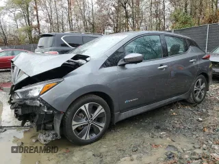 2018 Nissan LEAF SL with VIN 1N4AZ1CP4JC302972, listed as a Copart auction lot 81097124 with 59,813 mi miles and Salvage Title. Bid and sale history available at DreamBid. Image 1.