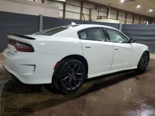 2023 Dodge Charger GT with VIN 2C3CDXHG3PH607144, listed as a Copart auction lot 53282815 with 53,749 mi miles and Salvage Title. Bid and sale history available at carsss.com. Image 3.