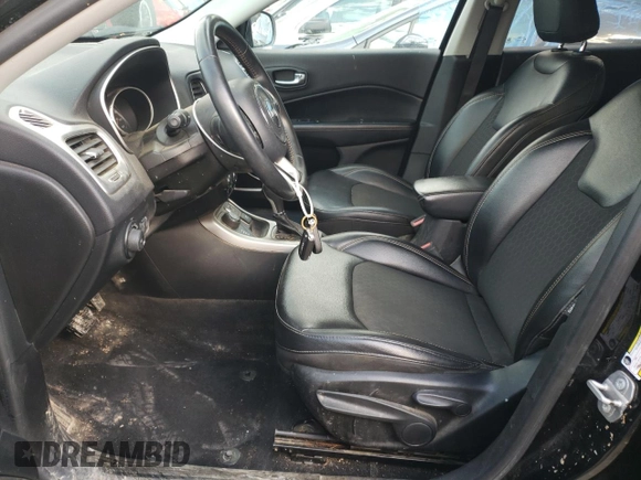 2018 Jeep Compass Latitude with VIN 3C4NJDBB4JT436606, listed as a Copart auction lot 45516035 with 33,325 mi miles and Salvage Title. Bid and sale history available at DreamBid. Image 7.