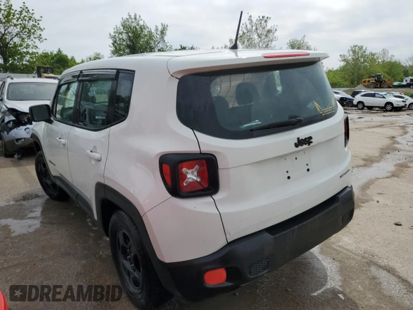 2017 Jeep Renegade Sport с VIN ZACCJAAB0HPF88939, выставлен на аукционе Copart как лот 53102384 с пробегом 58 563 миль миль и Списание • Salvage title. История ставок и продаж доступна на DreamBid. Изображение 2.
