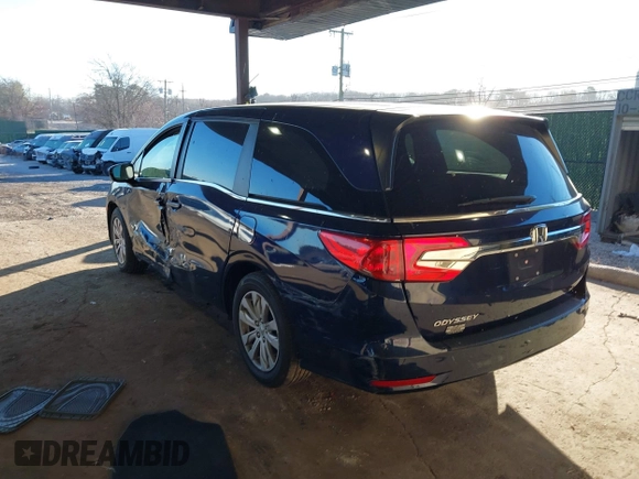 2019 Honda Odyssey LX with VIN 5FNRL6H2XKB124126, listed as a IAAI auction lot 40859906 with 24,369 mi miles and . Bid and sale history available at DreamBid. Image 3.