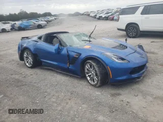 2016 Chevrolet Corvette Z06 3LZ with VIN 1G1YT2D67G5609936, listed as a Copart auction lot 76059574 with 0 mi miles and Salvage Title. Bid and sale history available at carsss.com. Image 4.