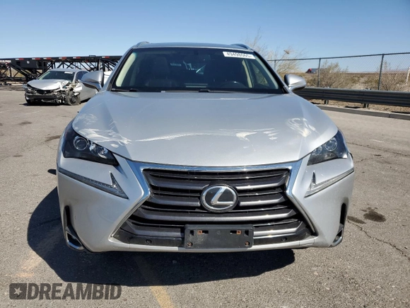 2015 Lexus NX 200t with VIN JTJBARBZ8F2044781, listed as a Copart auction lot 49498065 with 121,666 mi miles and Salvage Title. Bid and sale history available at DreamBid. Image 5.