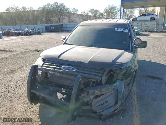 2017 Ford Police Interceptor Utility with VIN 1FM5K8AR7HGC25025, listed as a Copart auction lot 45196215 with 110,447 mi miles and Salvage Title. Bid and sale history available at carsss.com. Image 11.