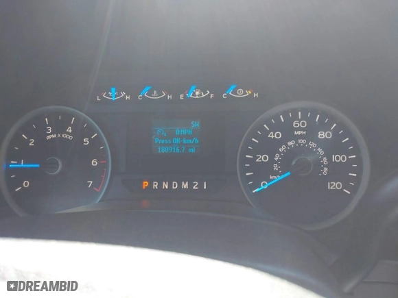 2017 Ford F-150 XL with VIN 1FTEW1EP4HFB42540, listed as a IAAI auction lot 41756397 with 188,916 mi miles. Bid and sale history available at carsss.com. Image 7.