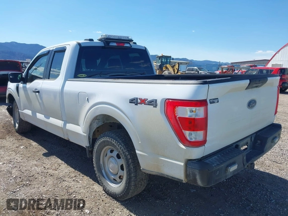 2023 Ford F-150 XL with VIN 1FTEX1EB5PKE10583, listed as a IAAI auction lot 41979500 with 41,611 mi miles. Bid and sale history available at carsss.com. Image 3.