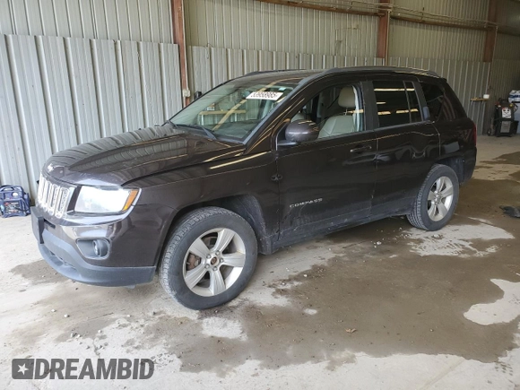 2014 Jeep Compass Latitude with VIN 1C4NJDEB1ED661332, listed as a Copart auction lot 53958985 with 116,020 mi miles and Salvage Title. Bid and sale history available at DreamBid. Image 1.