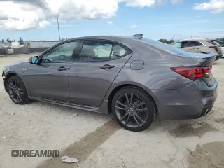 2019 Acura TLX w/A-Spec Pkg with VIN 19UUB2F69KA005036, listed as a Copart auction lot 46825015 with 8,398 mi miles and Salvage Title. Bid and sale history available at carsss.com. Image 2.