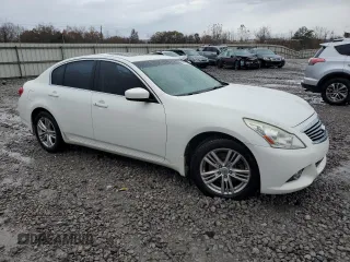 2012 Infiniti G25 x with VIN JN1DV6AR6CM730689, listed as a Copart auction lot 84166874 with 212,955 mi miles and Salvage Title. Bid and sale history available at DreamBid. Image 4.