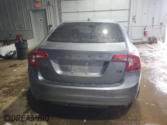2016 Volvo S60 T5 Premier with VIN YV1612TK1G2410976, listed as a Copart auction lot 44212435 with 0 mi miles and Salvage Title. Bid and sale history available at carsss.com. Image 6.