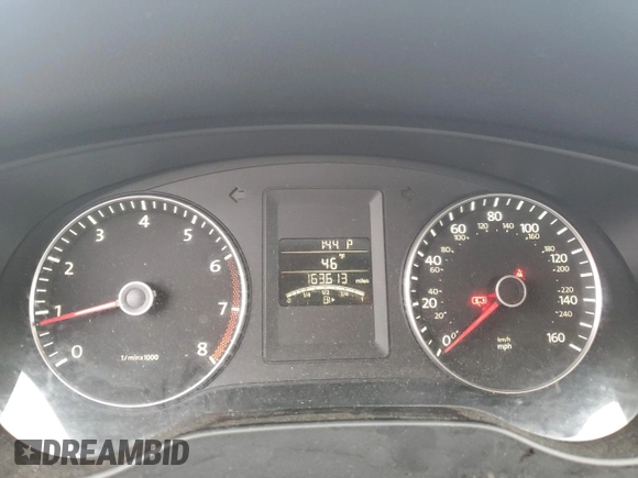 2012 Volkswagen Jetta SE with VIN 3VWDX7AJ3CM406558, listed as a Copart auction lot 47367825 with 163,613 mi miles and Salvage title. Bid and sale history available at DreamBid. Image 9.