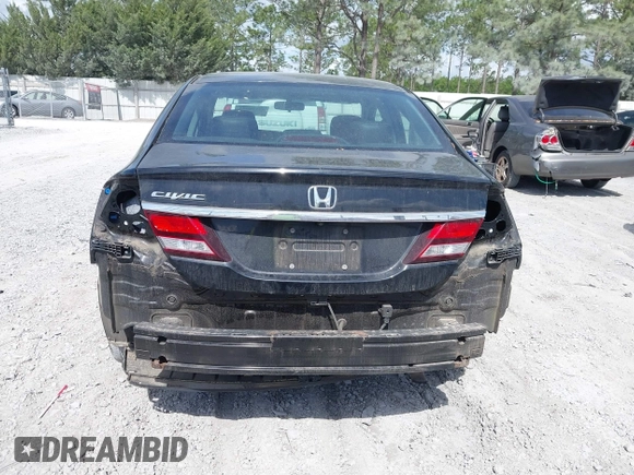 2015 Honda Civic EX-L with VIN 19XFB2F97FE027878, listed as a IAAI auction lot 42170801 with Not Provided miles and . Bid and sale history available at carsss.com. Image 6.