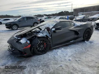 2021 Chevrolet Corvette 2LT z VIN 1G1YB2D49M5100539, wystawiony jako Copart lot #87811275 z przebiegiem 24 025 mil mil oraz Szkoda całkowita • Salvage title. Historia ofert i sprzedaży dostępna na DreamBid. Obrazek 1.
