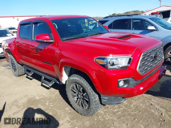 2023 Toyota Tacoma 4WD SR with VIN 3TMCZ5AN1PM613455, listed as a IAAI auction lot 41770990 with 12,643 mi miles. Bid and sale history available at carsss.com. Image 1.