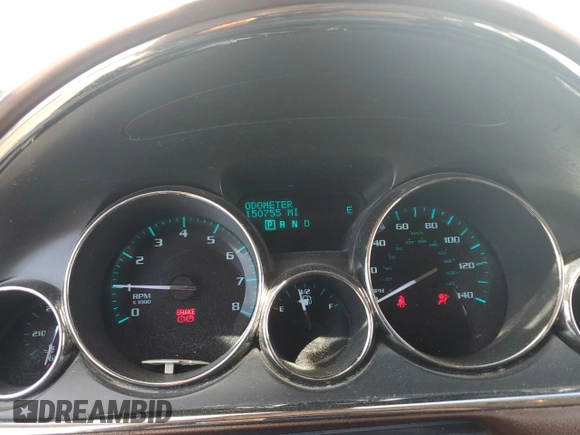 2014 Buick Enclave Premium with VIN 5GAKRCKD4EJ144427, listed as a Copart auction lot 53866595 with 150,755 mi miles and Salvage Title. Bid and sale history available at DreamBid. Image 9.