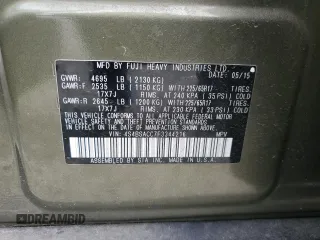 2015 Subaru Outback Premium with VIN 4S4BSACC7F3344216, listed as a Copart auction lot 55793915 with 99,723 mi miles and Salvage Title. Bid and sale history available at DreamBid. Image 12.
