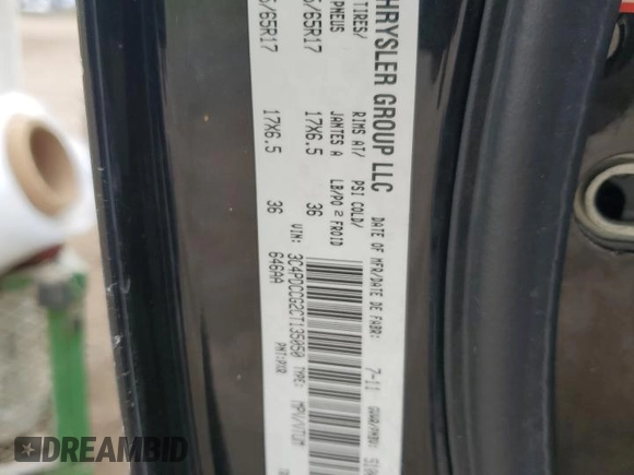 2012 Dodge Journey SXT with VIN 3C4PDCCG2CT135050, listed as a Copart auction lot 68630724 with 80,741 mi miles and Clean title. Bid and sale history available at DreamBid. Image 16.