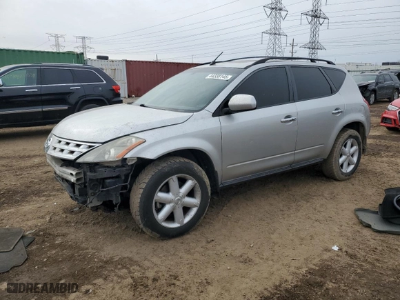 2005 Nissan Murano SL with VIN JN8AZ08T25W300642, listed as a Copart auction lot 44338145 with 169,912 mi miles and Salvage Title. Bid and sale history available at carsss.com. Image 1.