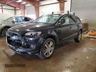 2015 Audi Q7 Premium Plus with VIN WA1LGAFE2FD020344, listed as a Copart auction lot 59184115 with 143,389 mi miles and Salvage title. Bid and sale history available at DreamBid. Image 1.