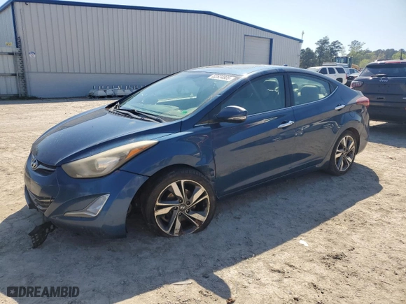 2014 Hyundai Elantra SE with VIN KMHDH4AE0EU145532, listed as a Copart auction lot 52524805 with 180,010 mi miles and Clean Title. Bid and sale history available at carsss.com. Image 1.