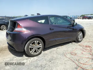 2013 Honda CR-Z with VIN JHMZF1D44DS003629, listed as a Copart auction lot 56819425 with 81,262 mi miles and Salvage title. Bid and sale history available at DreamBid. Image 3.