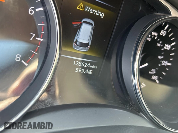 2015 Nissan Rogue SL with VIN 5N1AT2MVXFC762655, listed as a Copart auction lot 61840345 with 128,624 mi miles and Clean title. Bid and sale history available at DreamBid. Image 8.
