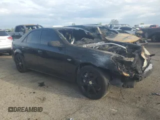 2005 Cadillac CTS-V with VIN 1G6DN56S850197342, listed as a Copart auction lot 64543554 with 0 mi miles and Salvage Title. Bid and sale history available at carsss.com. Image 4.