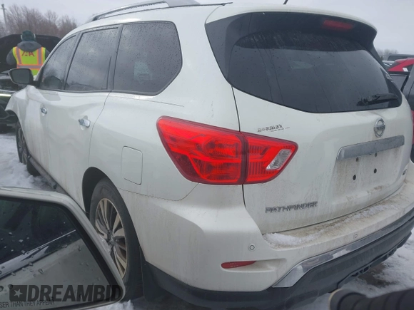 2017 Nissan Pathfinder S with VIN 5N1DR2MN3HC609338, listed as a IAAI auction lot 41366023 with 107,790 mi miles and . Bid and sale history available at DreamBid. Image 3.