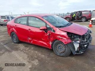 2012 Kia Rio LX with VIN KNADM4A31C6074791, listed as a IAAI auction lot 41707345 with 148,220 mi miles. Bid and sale history available at carsss.com. Image 1.