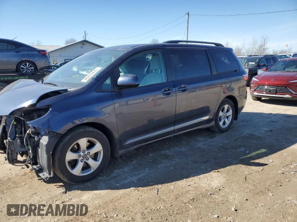 2018 Toyota Sienna LE Auto Access Seat with VIN 5TDKZ3DCXJS910757, listed as a Copart auction lot 46435435 with 80,774 mi miles and Salvage Title. Bid and sale history available at carsss.com. Image 1.