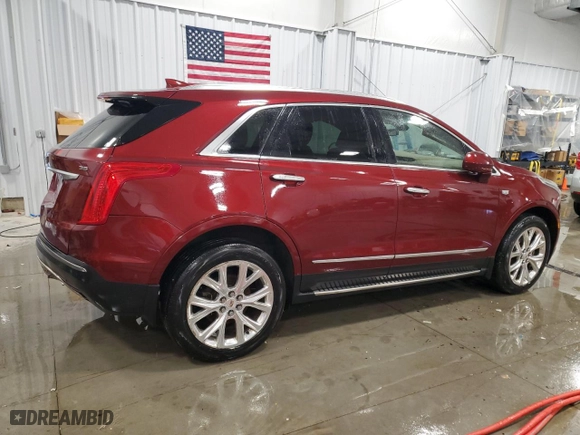 2017 Cadillac XT5 Platinum AWD with VIN 1GYKNFRS5HZ132125, listed as a Copart auction lot 42553415 with 110,805 mi miles and Clean Title. Bid and sale history available at carsss.com. Image 3.