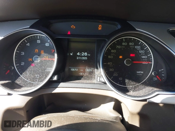 2016 Audi A5 Premium Plus with VIN WAUM2AFR2GA056868, listed as a IAAI auction lot 41764198 with 106,751 mi miles. Bid and sale history available at carsss.com. Image 7.