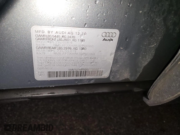 2011 Audi Q5 Premium Plus с VIN WA1LFAFP0BA068621, выставлен на аукционе Copart как лот 61477615 с пробегом 113 475 миль миль и Чистый • Clean title. История ставок и продаж доступна на DreamBid. Изображение 13.