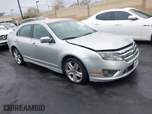 2010 Ford Fusion SPORT with VIN 3FAHP0KC2AR425989, listed as a IAAI auction lot 42041613 with 64,411 mi miles. Bid and sale history available at carsss.com. Image 1.