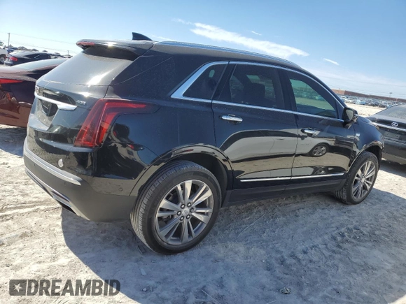 2023 Cadillac XT5 FWD Premium Luxury with VIN 1GYKNCRS5PZ109358, listed as a Copart auction lot 45201135 with 28,222 mi miles and Salvage Title. Bid and sale history available at carsss.com. Image 3.