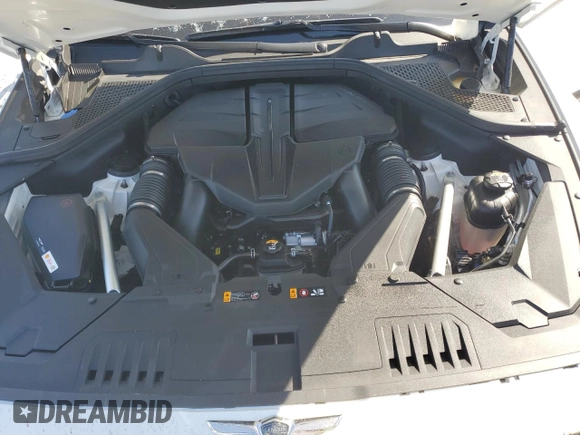 2023 Genesis GV80 with VIN KMUHCESC7PU110011, listed as a Copart auction lot 53480885 with 8,542 mi miles and Salvage title. Bid and sale history available at DreamBid. Image 12.