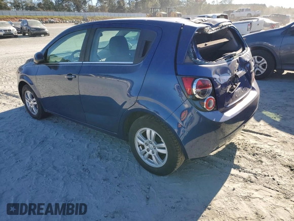 2013 Chevrolet Sonic LT with VIN 1G1JC6SB2D4246567, listed as a Copart auction lot 76625054 with 98,698 mi miles and Salvage Title. Bid and sale history available at carsss.com. Image 2.