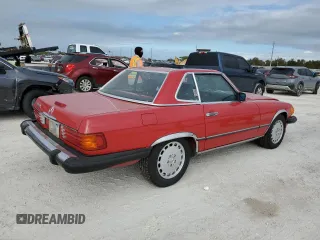 1988 Mercedes-Benz 560 SL with VIN WDBBA48D3JA075788, listed as a Copart auction lot 79142514 with 92,407 mi miles and Non Repairable. Bid and sale history available at DreamBid. Image 3.