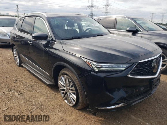 2022 Acura MDX w/Advance Package with VIN 5J8YE1H87NL035338, listed as a Copart auction lot 66809874 with 32,217 mi miles and Salvage Title. Bid and sale history available at carsss.com. Image 4.