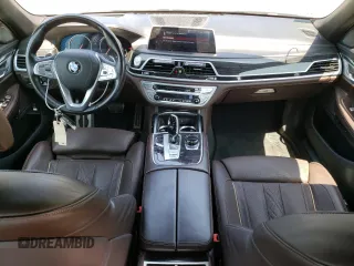 2019 BMW 7 Series 750i xDrive with VIN WBA7F2C59KB240443, listed as a Copart auction lot 60637203 with 58,257 mi miles. Bid and sale history available at carsss.com. Image 8.