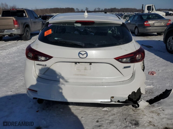 2018 Mazda Mazda3 5-Door Grand Touring with VIN 3MZBN1M35JM216829, listed as a Copart auction lot 42630915 with 0 mi miles and Salvage Title. Bid and sale history available at carsss.com. Image 6.