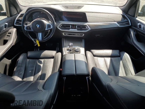 2021 BMW X5 sDrive40i with VIN 5UXCR4C00M9F54602, listed as a Copart auction lot 62417255 with 42,110 mi miles and Salvage title. Bid and sale history available at DreamBid. Image 8.