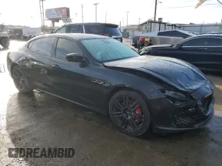 2019 Maserati Quattroporte S with VIN ZAM56YPA3K1333013, listed as a Copart auction lot 54382315 with 57,678 mi miles and Salvage Title. Bid and sale history available at carsss.com. Image 4.