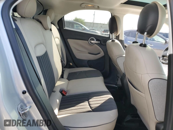 2017 FIAT 500X Lounge with VIN ZFBCFXDB0HP543841, listed as a Copart auction lot 75700444 with 53,913 mi miles and Salvage title. Bid and sale history available at DreamBid. Image 11.